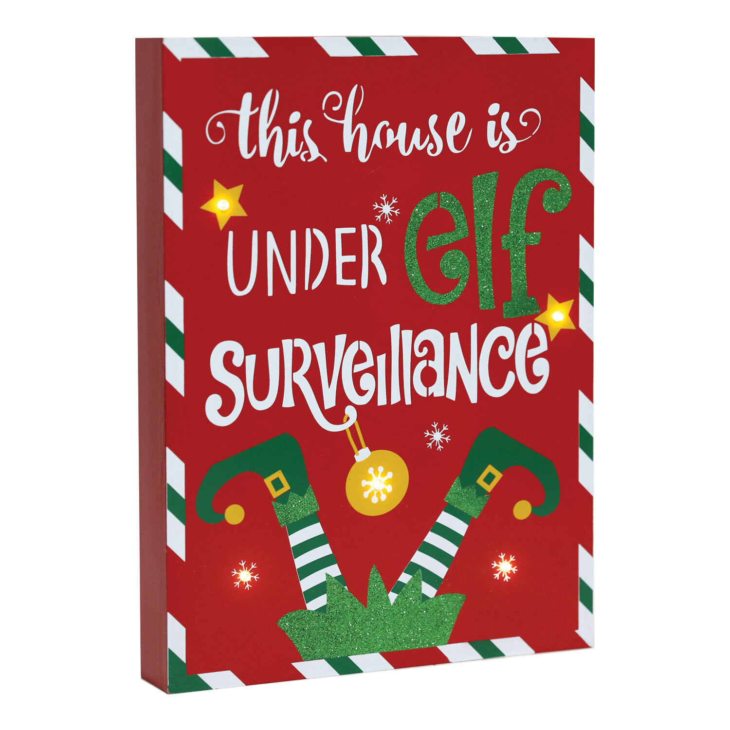 A Christmas Tale Under Elf Surveillance LED Sign Christmas Decoration Image 4