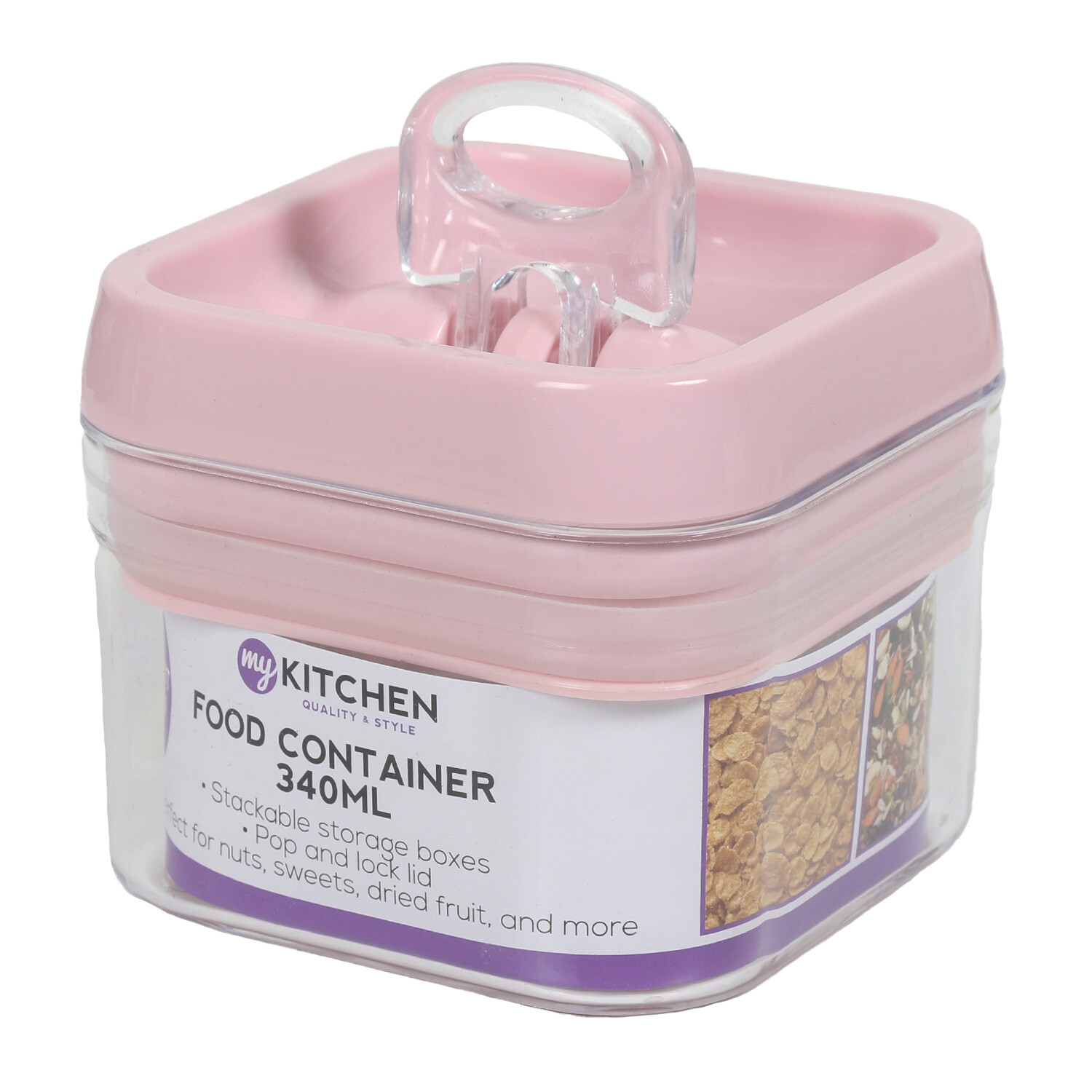 Single My Kitchen 340ml Airtight Food Container in Assorted styles Image 2