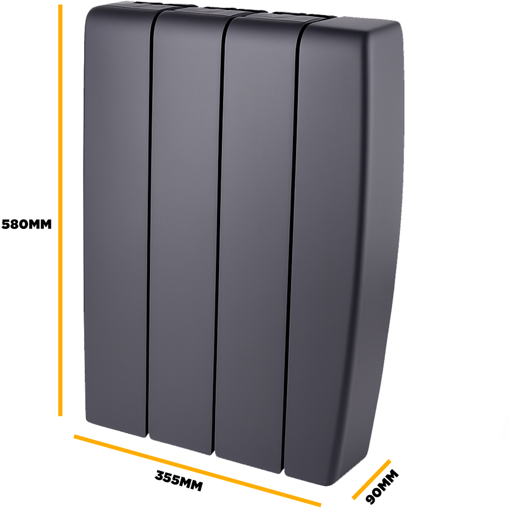 TCP Smart Black Ceramic Electric Radiator 700W Image 7
