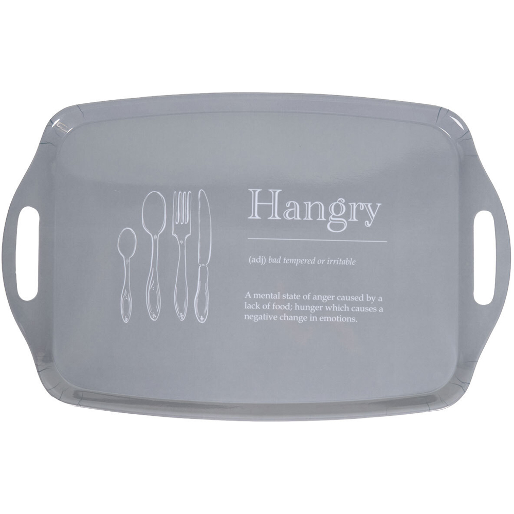 Hangry Large Drinks Tray Grey Image 2