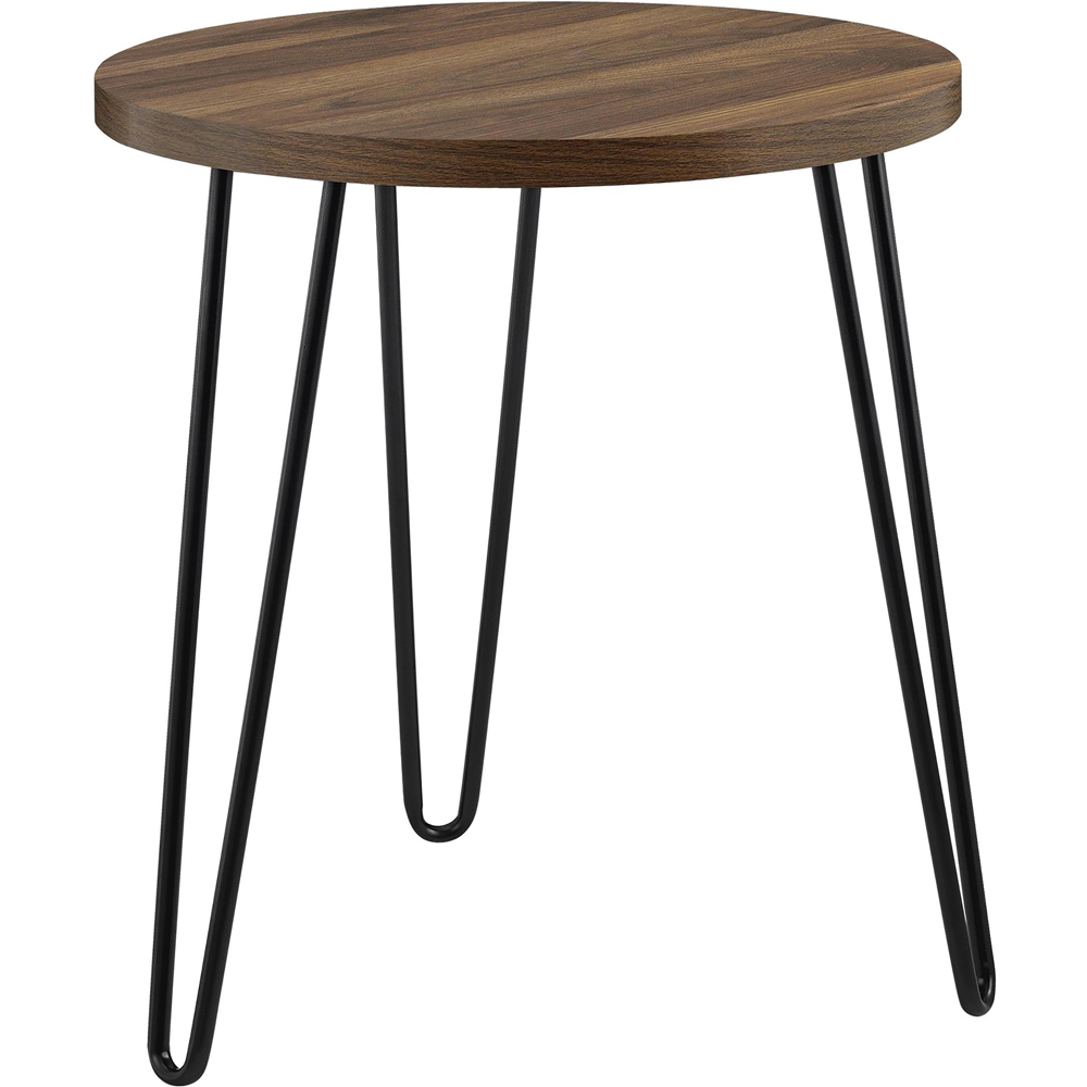 Dorel Owen Walnut Round End Table Image 4