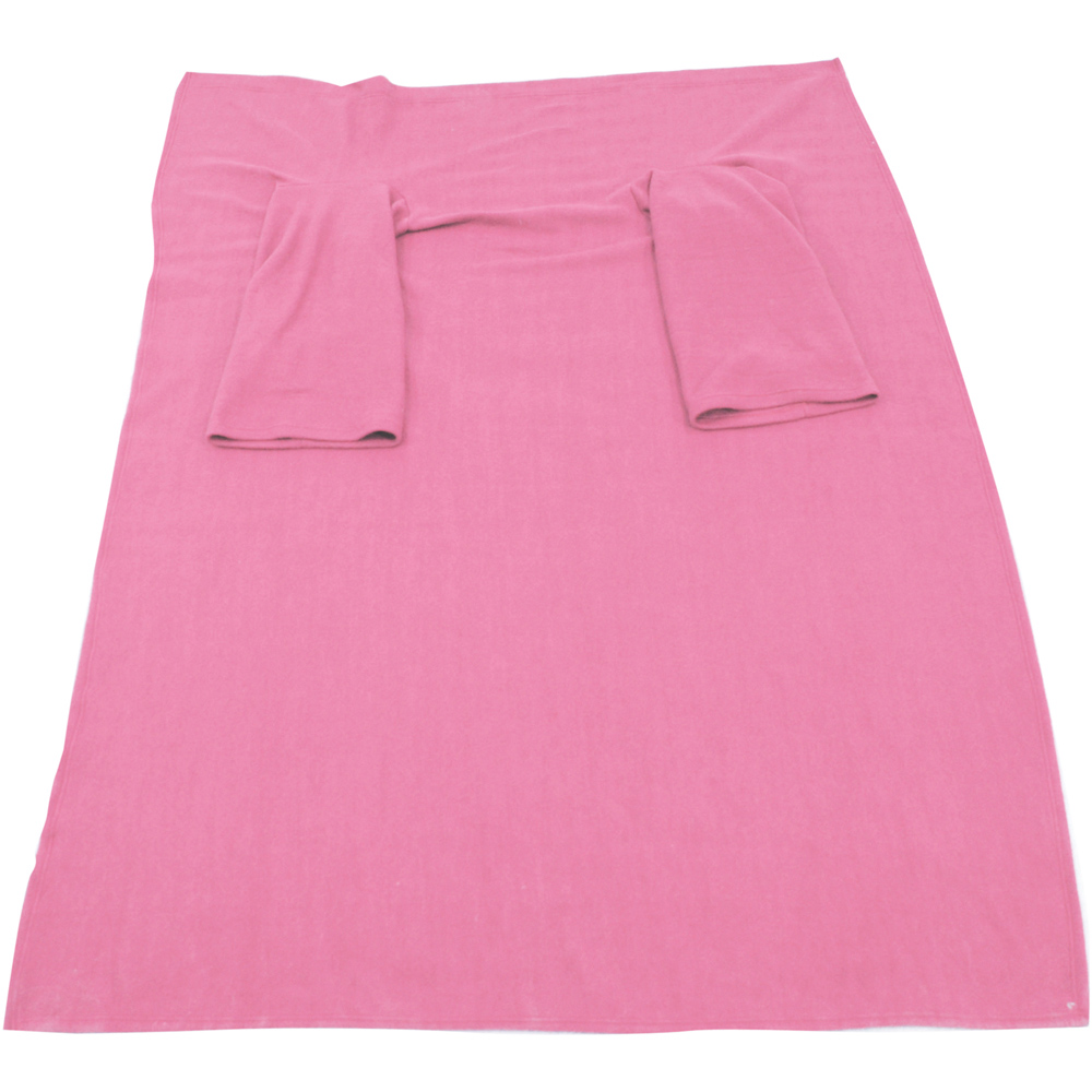 Aidapt Pink Fleece Sleeved Blanket Image 1