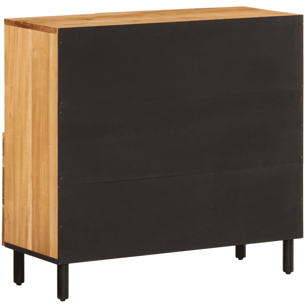 vidaXL 2 Door Solid Acacia Wood Side Cabinet Image 6