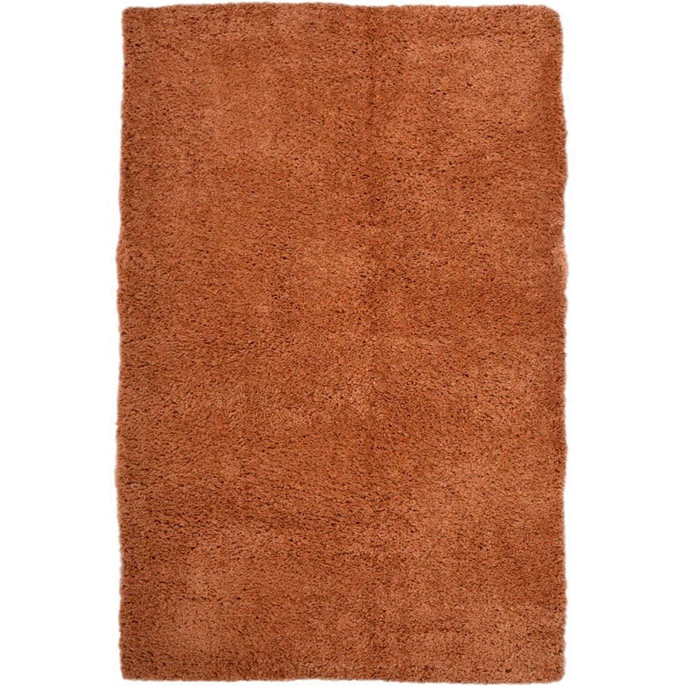 Homemaker Terracotta Snug Plain Shaggy Rug 160 x 230cm Image 1