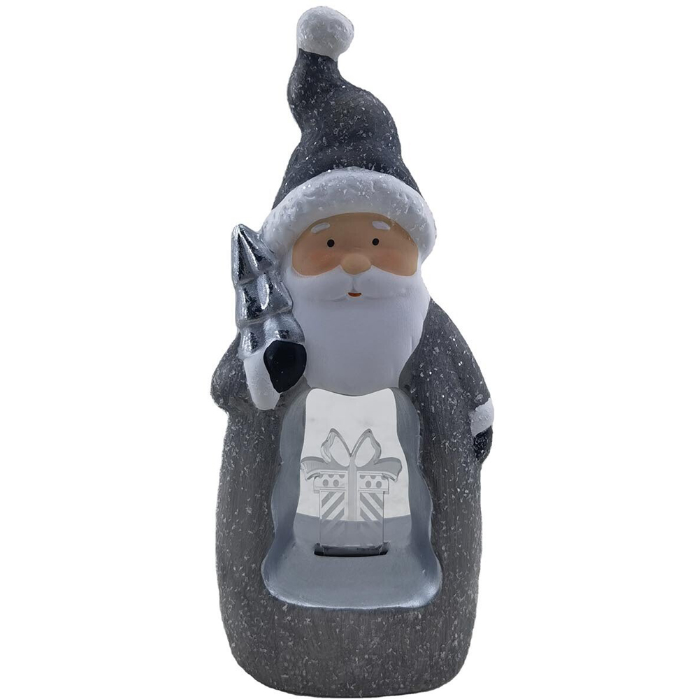 LED Grey Christmas Ornament Image 4