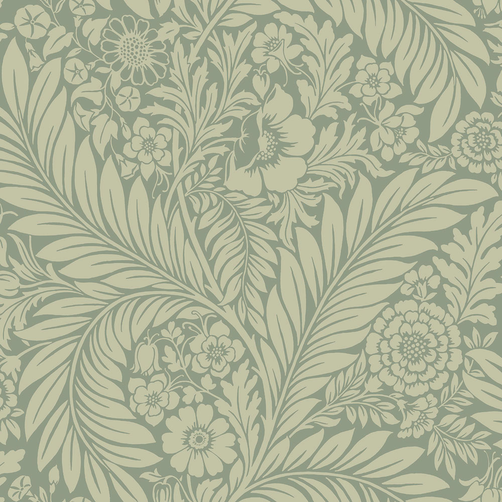 Belgravia Decor Florence Green Wallpaper Image 1