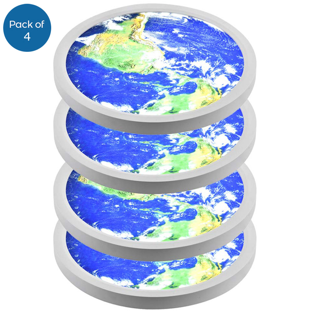 ENER-J Surface Mounted Earth LED Ceiling Light 4 Pack Image 1