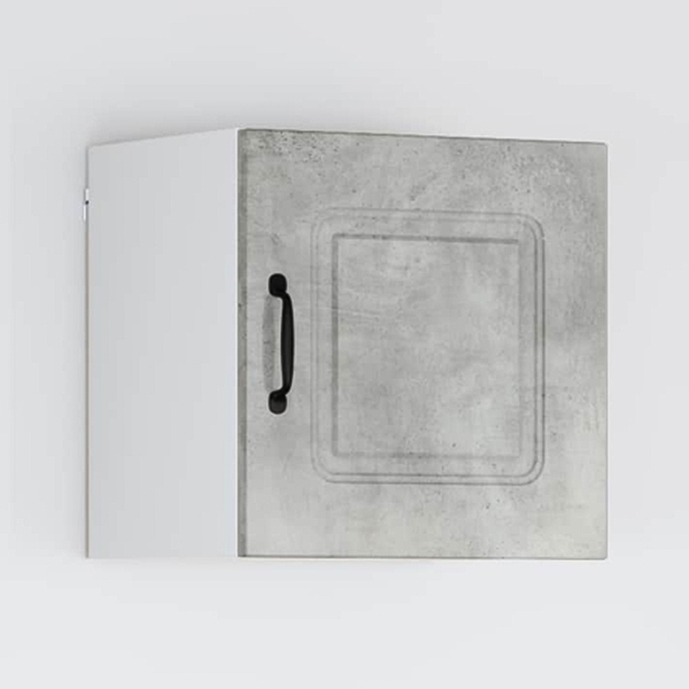 vidaXL Kalmar Single Door Concrete Grey Wall Mounted Square Kitchen Cabinet Image 1