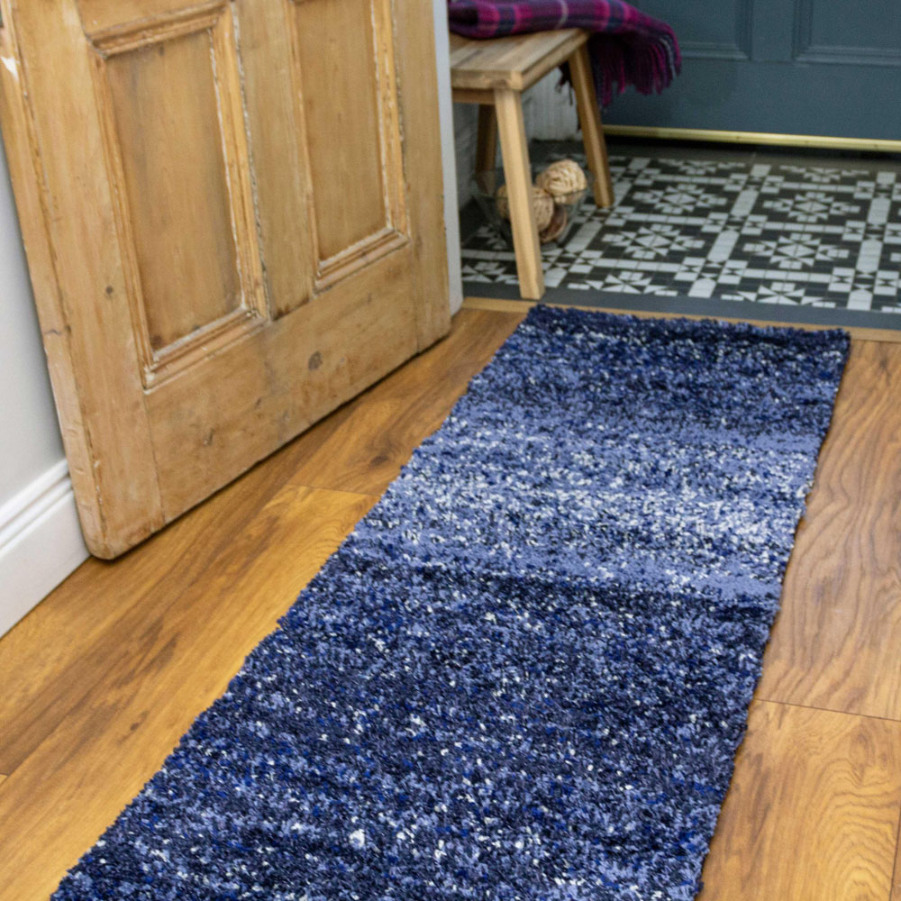 Kukoon Alder Navy Shaggy Rug 60 x 240cm Image 4