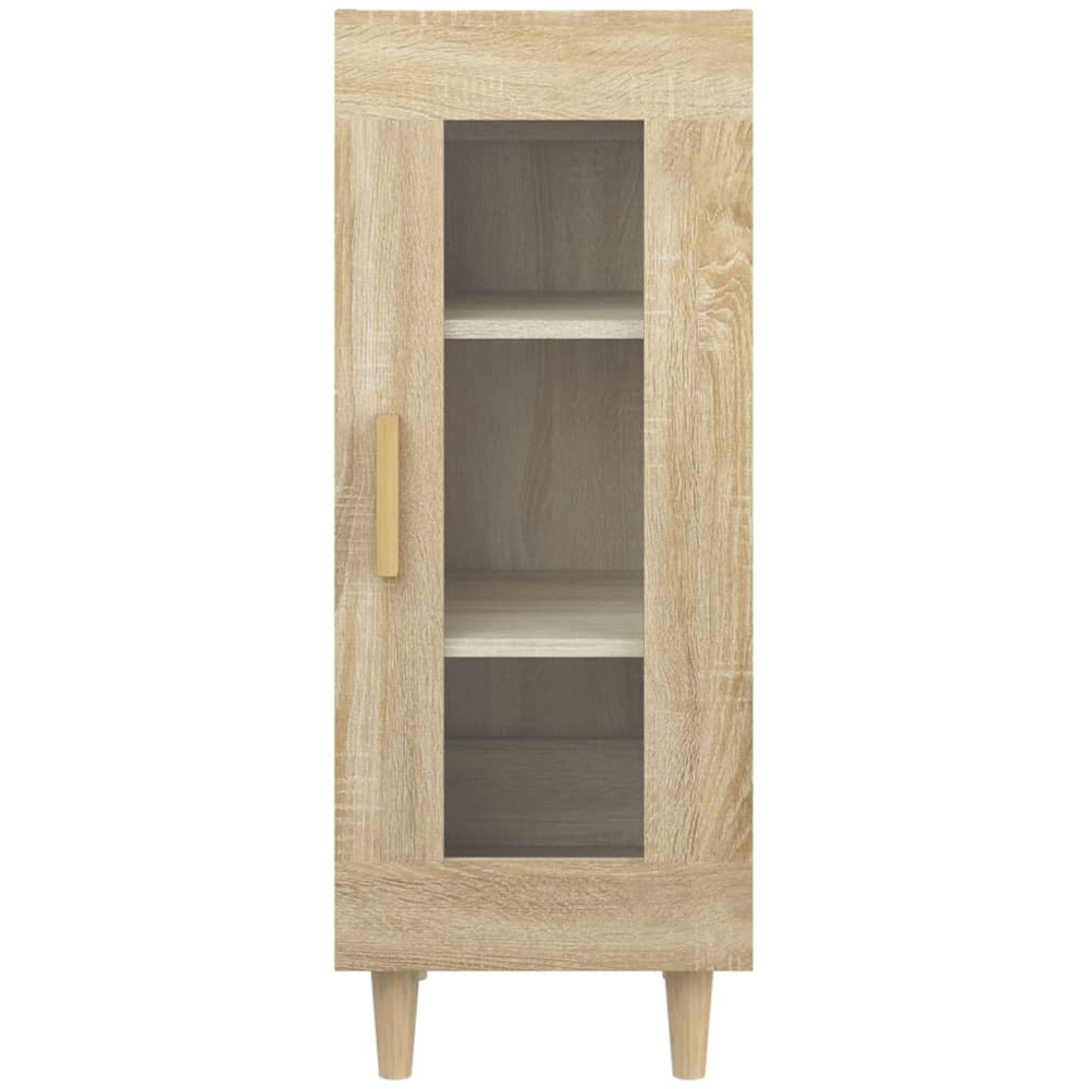 vidaXL Single Glass Door Sonoma Oak Sideboard Image 3