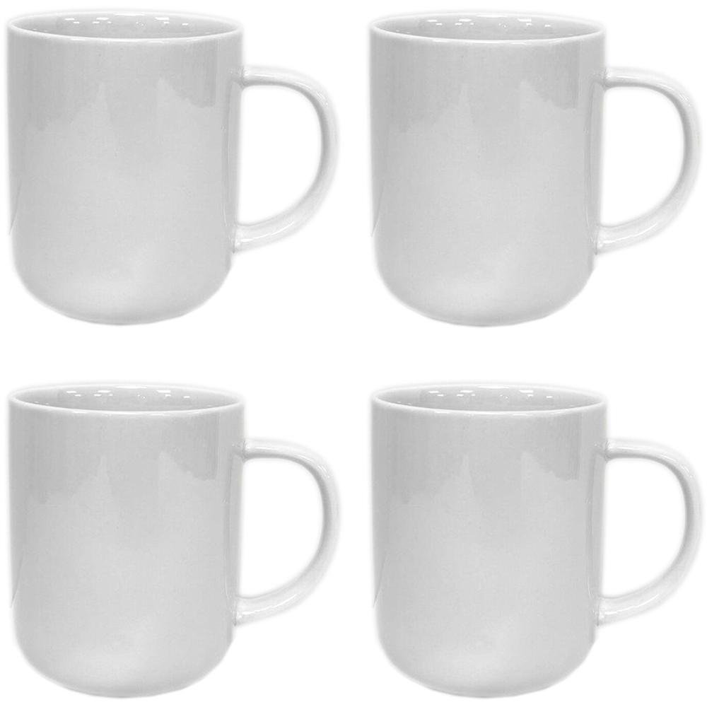 White Contemporary Mug 4 Pack Image
