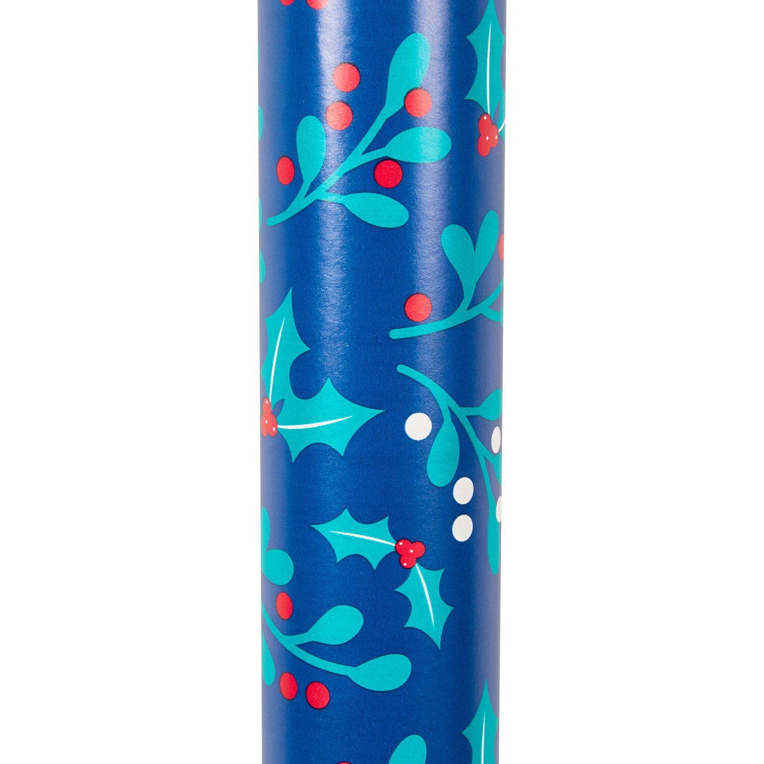 Regal Holly Gift Wrap 4m - Blue Image 2