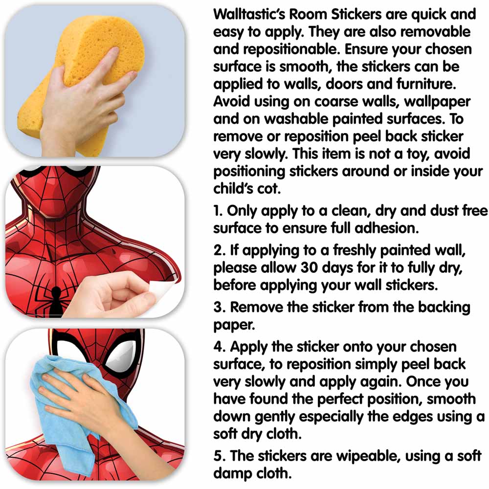 Walltastic Spider-Man Large Character Sticker 122 cm Image 3
