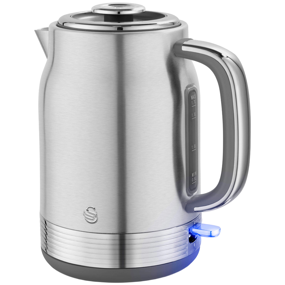 Swan Retro Revive Silver Rapid Boil 1.7L Jug Kettle Image 1