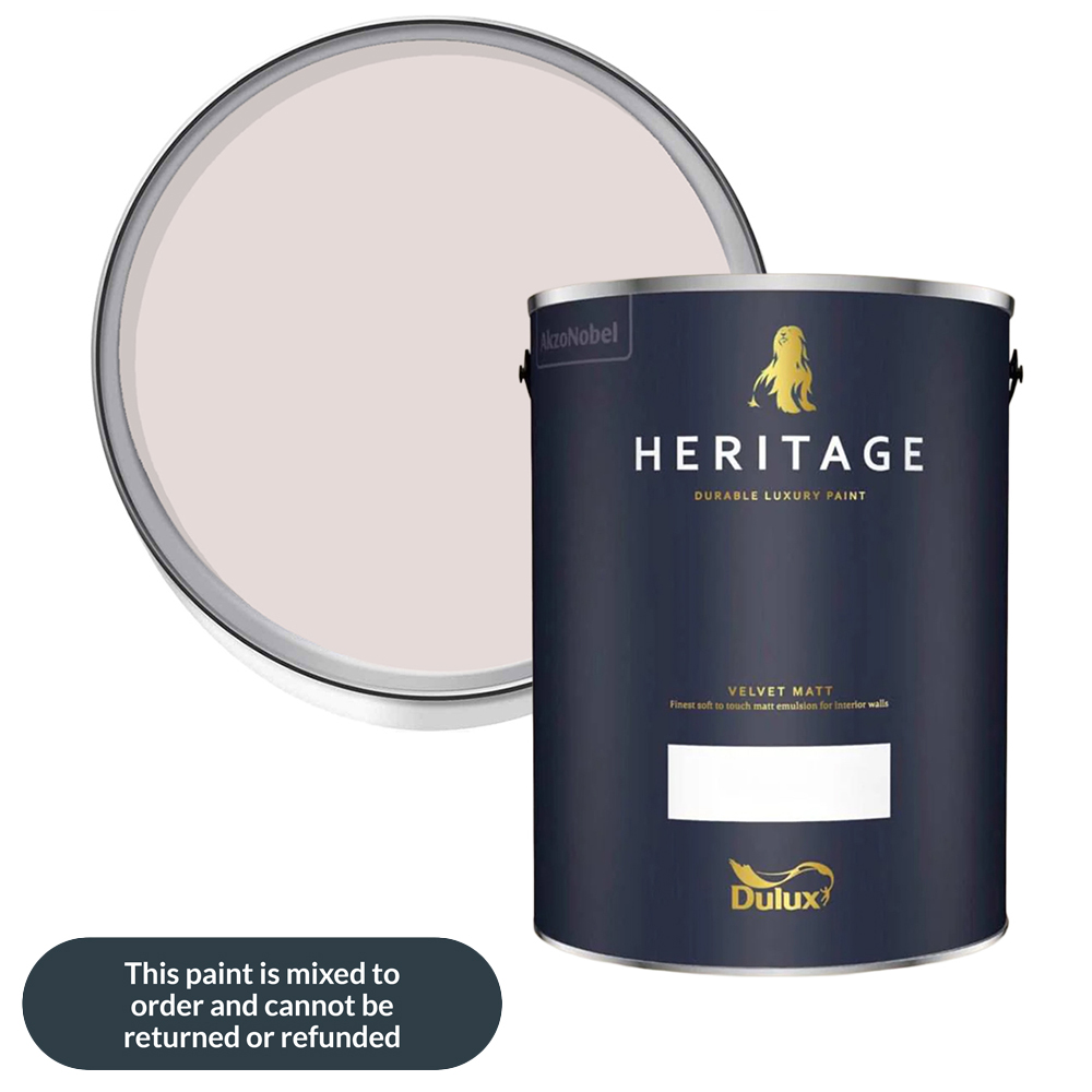 Dulux Heritage Walls and Ceilings Pale Nutmeg Velvet Matt Emulsion Paint 5L Image 1