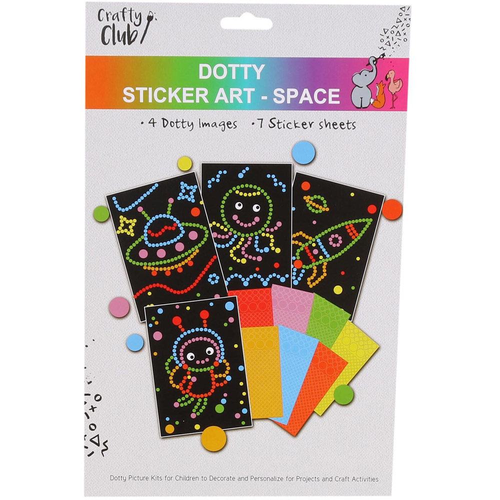 Crafty Club Dotty Sticker Space Art Set Image 1