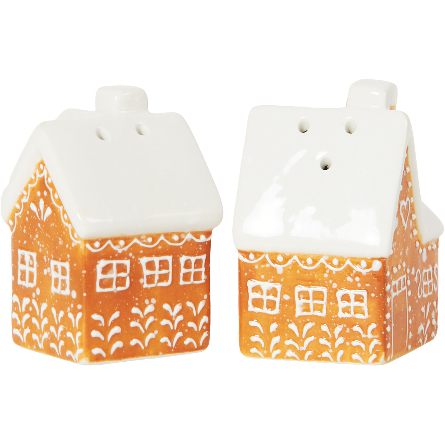 Gingerbread House Salt & Pepper Shakers - Brown Image 6
