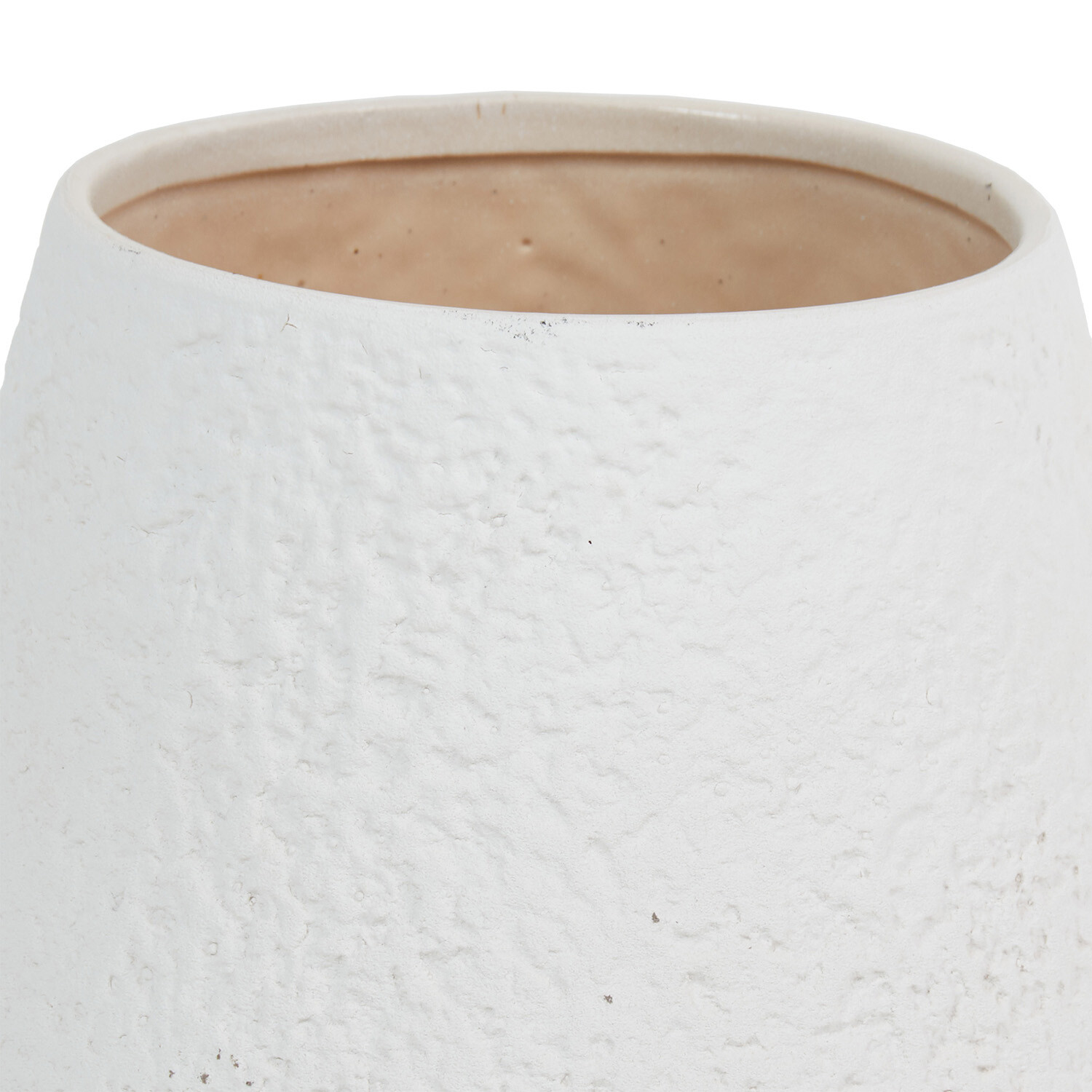 Footed Ceramic Planter - White Image 2