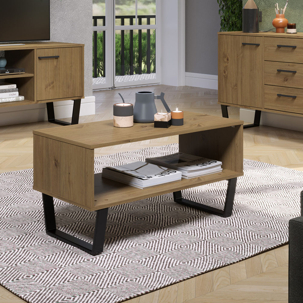 Core Products Texas Single Shelf Open Coffee Table Image 5