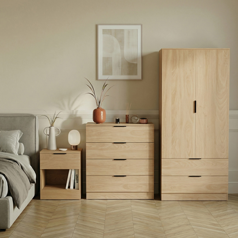 VIDA DESIGNS Trega Pine 3 Piece Bedroom Furniture Set Image 5