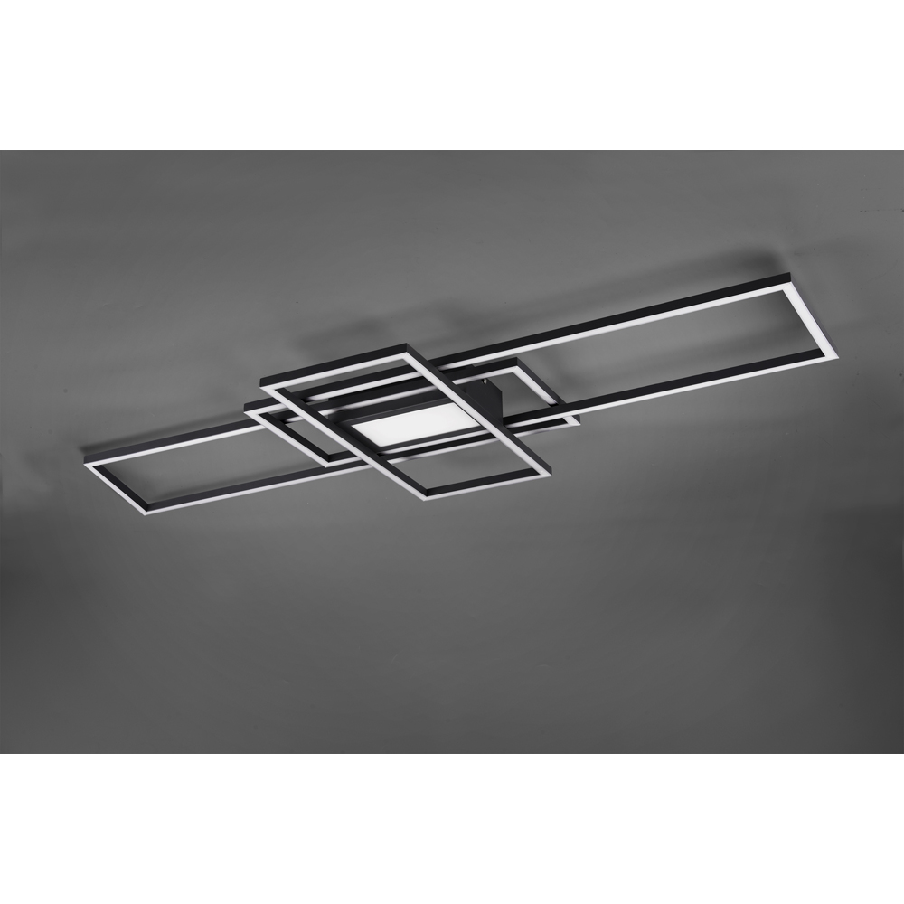 TRIO Irvine Anthracite Integrated LED Ceiling Light Image 4