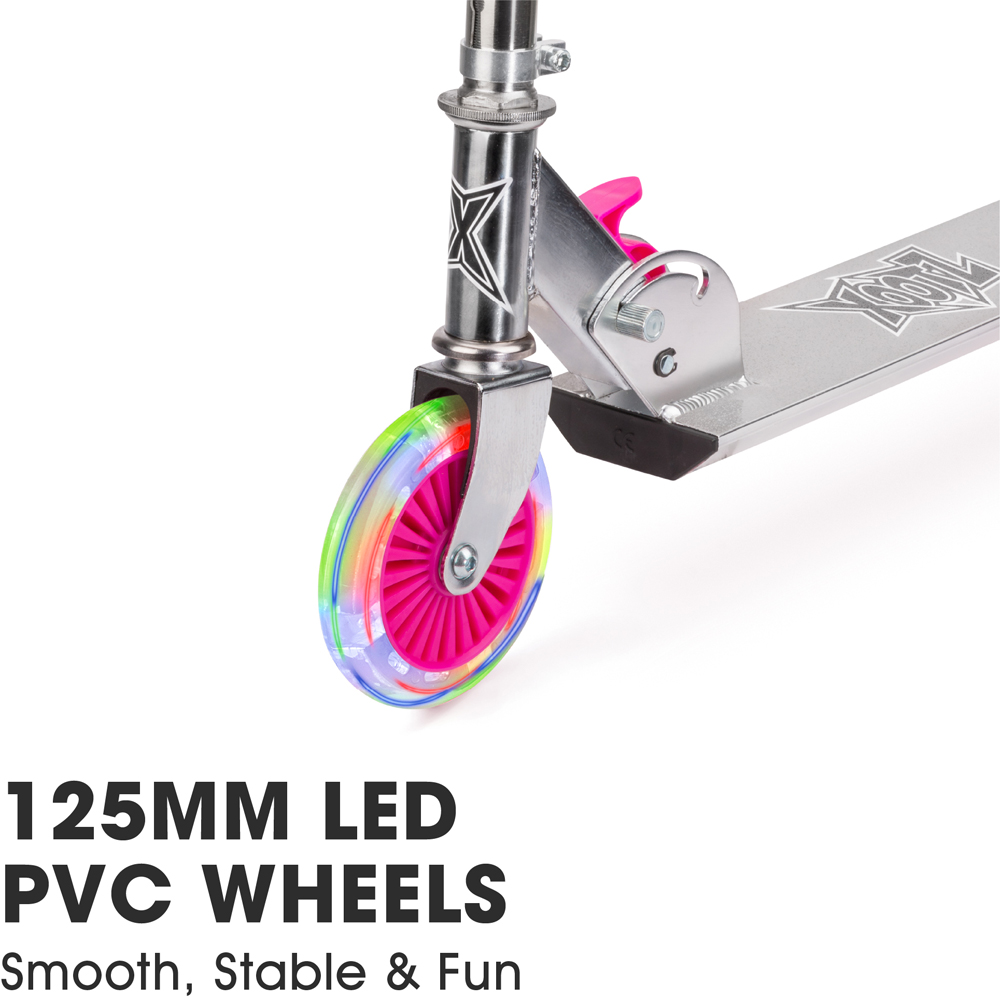 Xootz Folding Scooter Led Wheels -Pk Image 4