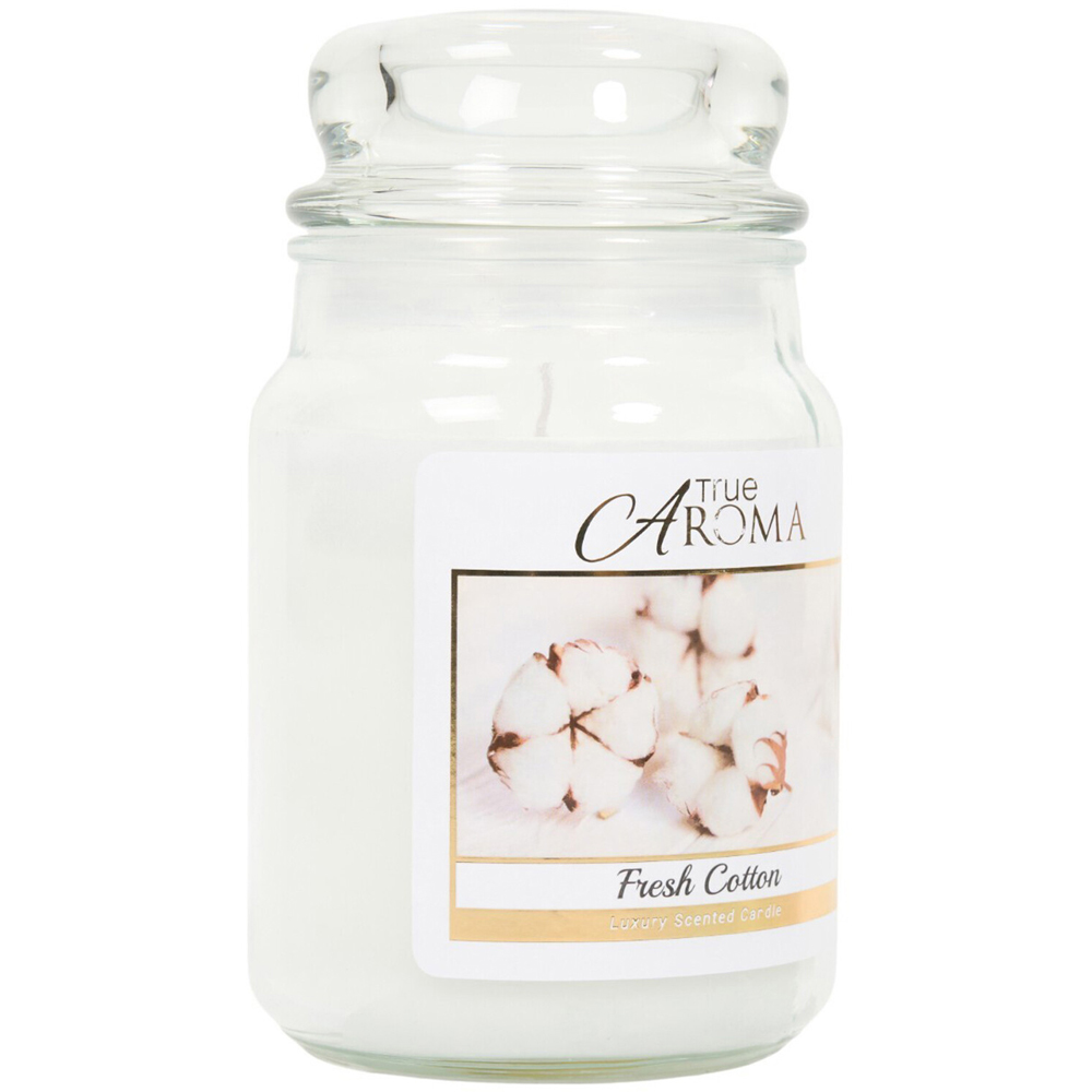 Scented Large Mason Jar Candle Fresh Cotton Image 2