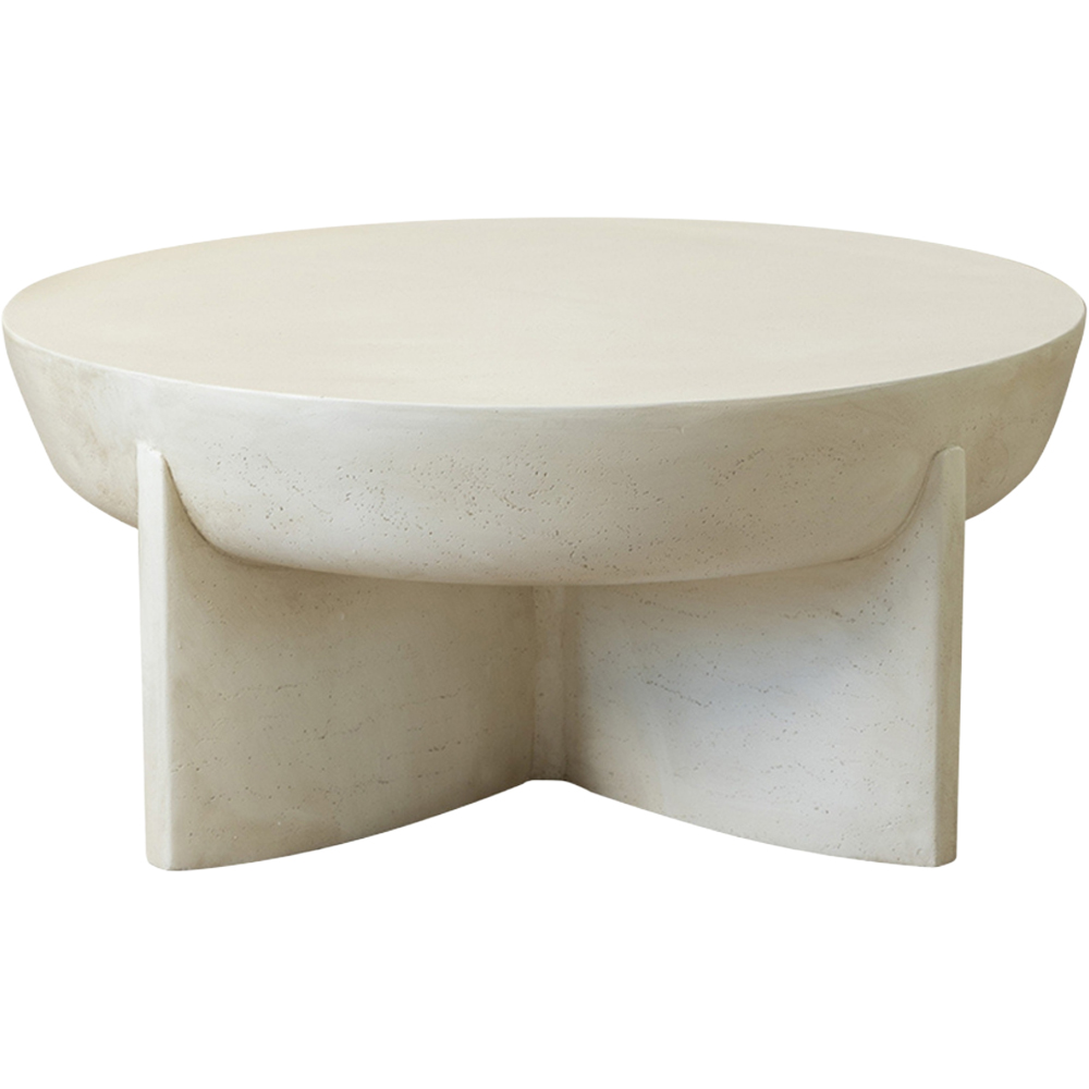 Desser Naples Concrete Effect Round Coffee Table Image 3