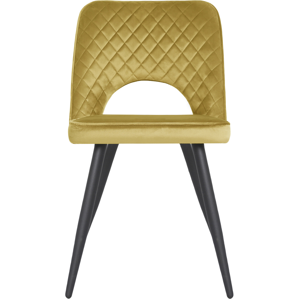 Metis Set of 2 Olive Yellow Dining Chair Image 2