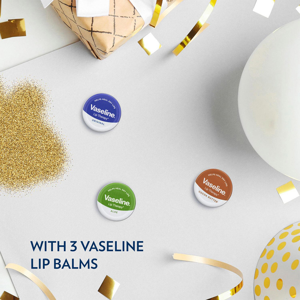 Vaseline Lip Loving Collection 3 Pieces Lip Balm Gift Set for Her 3 Pack Image 5