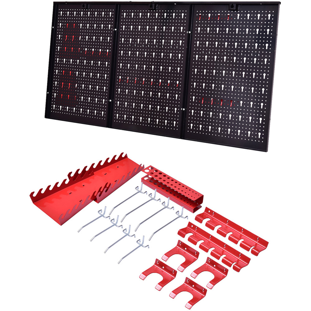 Costway Pegboard Wall Organiser Kit Image 3