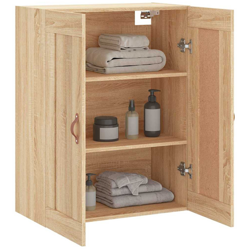 vidaXL 2 Door Sonoma Oak Wall Mounted Cabinet Image 5