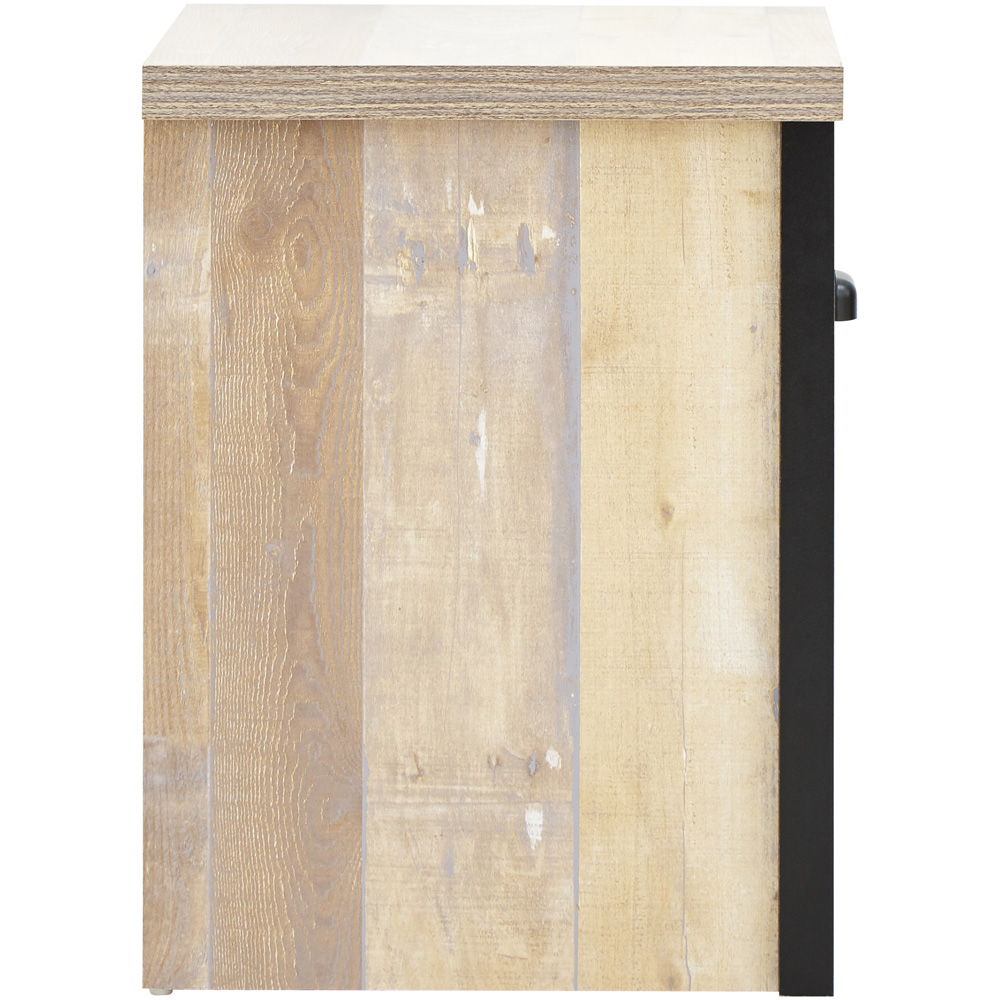 GFW Boston Single Drawer Oak Lamp Table Image 4