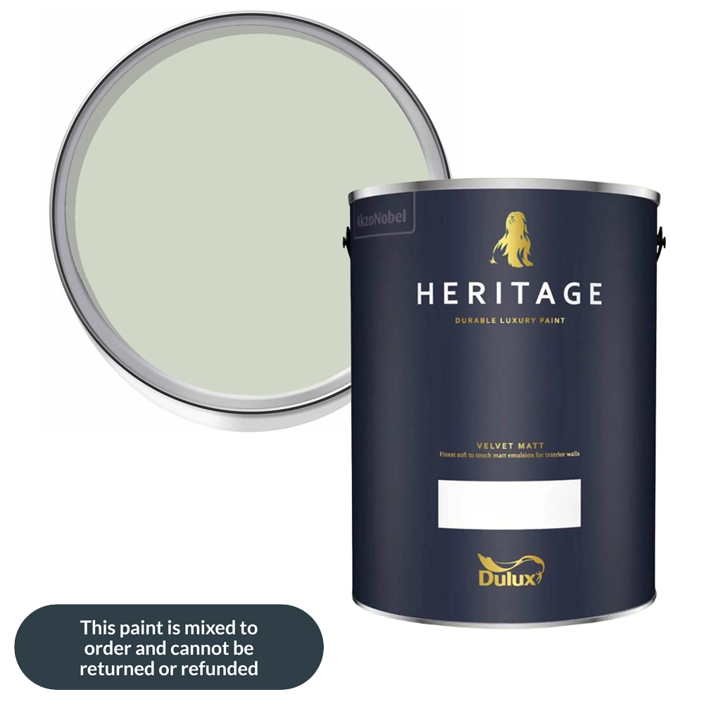 Dulux Heritage Walls and Ceilings DH Pearl Colour Velvet Matt Emulsion Paint 5L Image 1