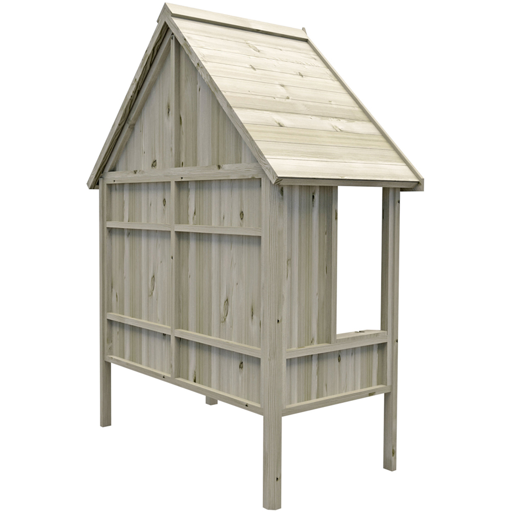 Shire Fern Nook 3 Seater 2.10 x 5.3ft Pressure Treated Pine Garden Arbour Image 3