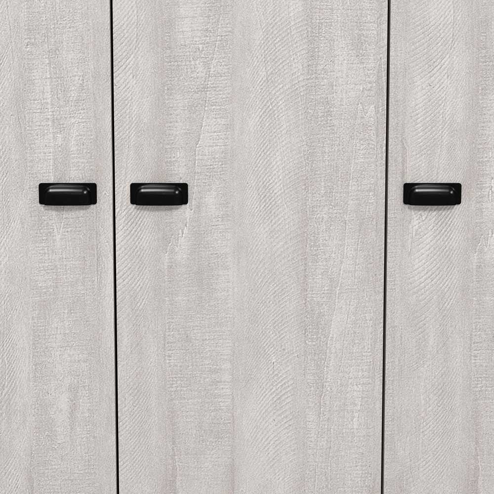 GFW Truro 3 Door Dusty Grey Oak Wardrobe Image 6