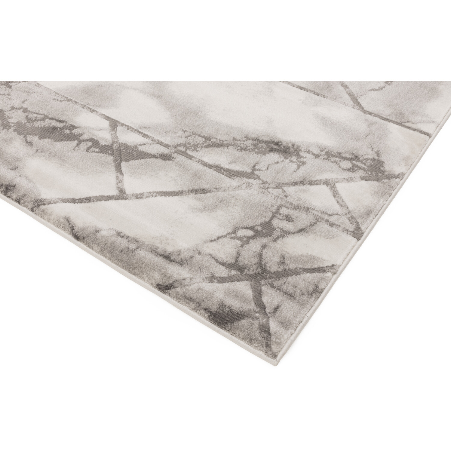 Silver Geo Marble Rug 170 x 120cm Image 4