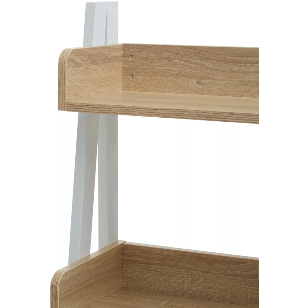 Premier Housewares Bradbury 5 Shelf Natural Oak Bookshelf Image 6