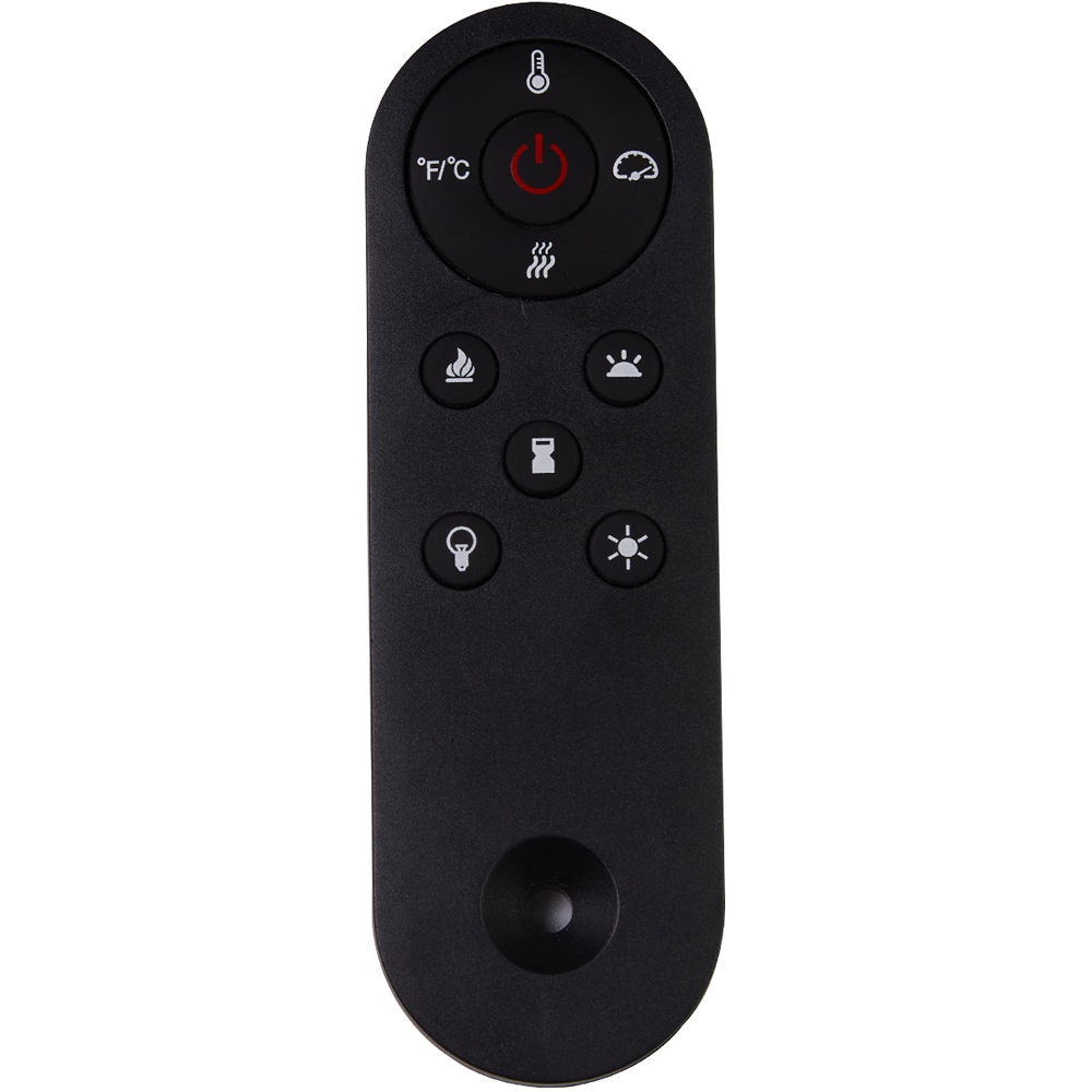 Living and Home Black Iron Wall Mounted Electric Fireplace with Remote Control 60 inch Image 3