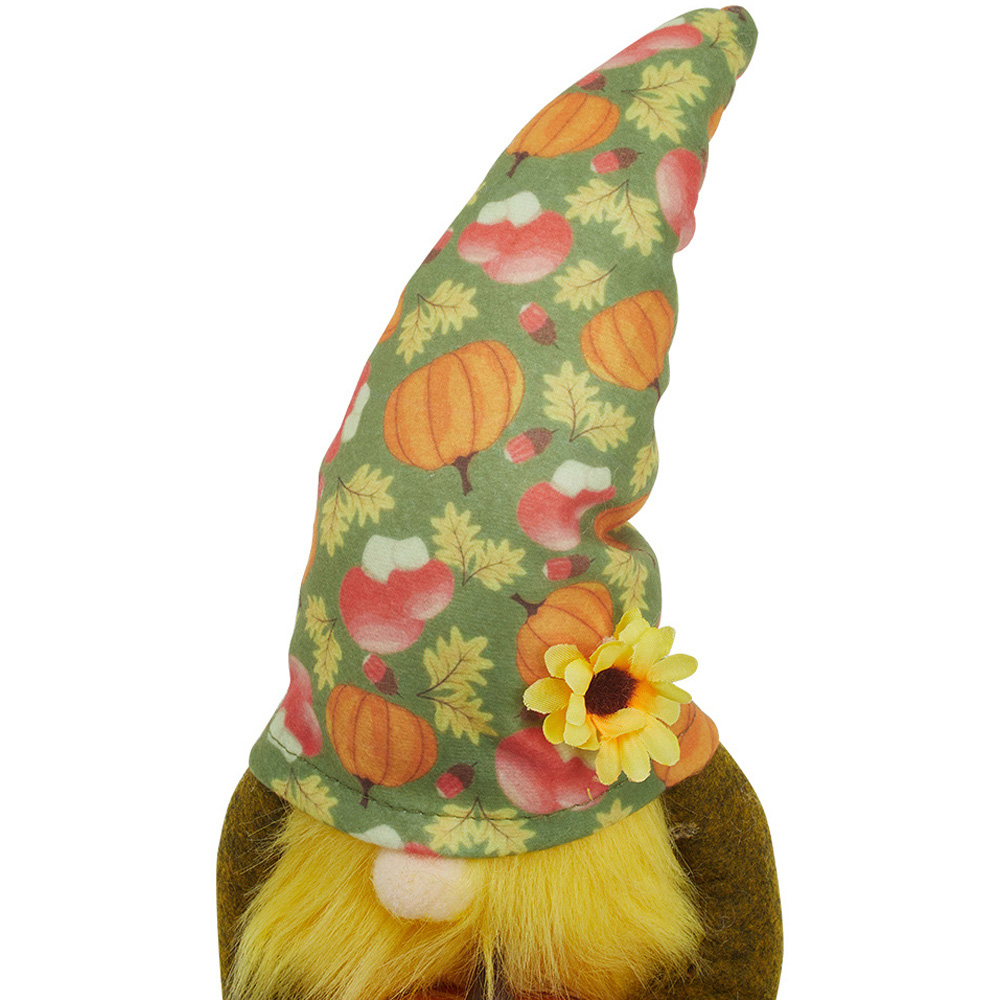 Living and Home Multicolour Handmade Autumn Harvest Gnome Ornament 34cm Image 8