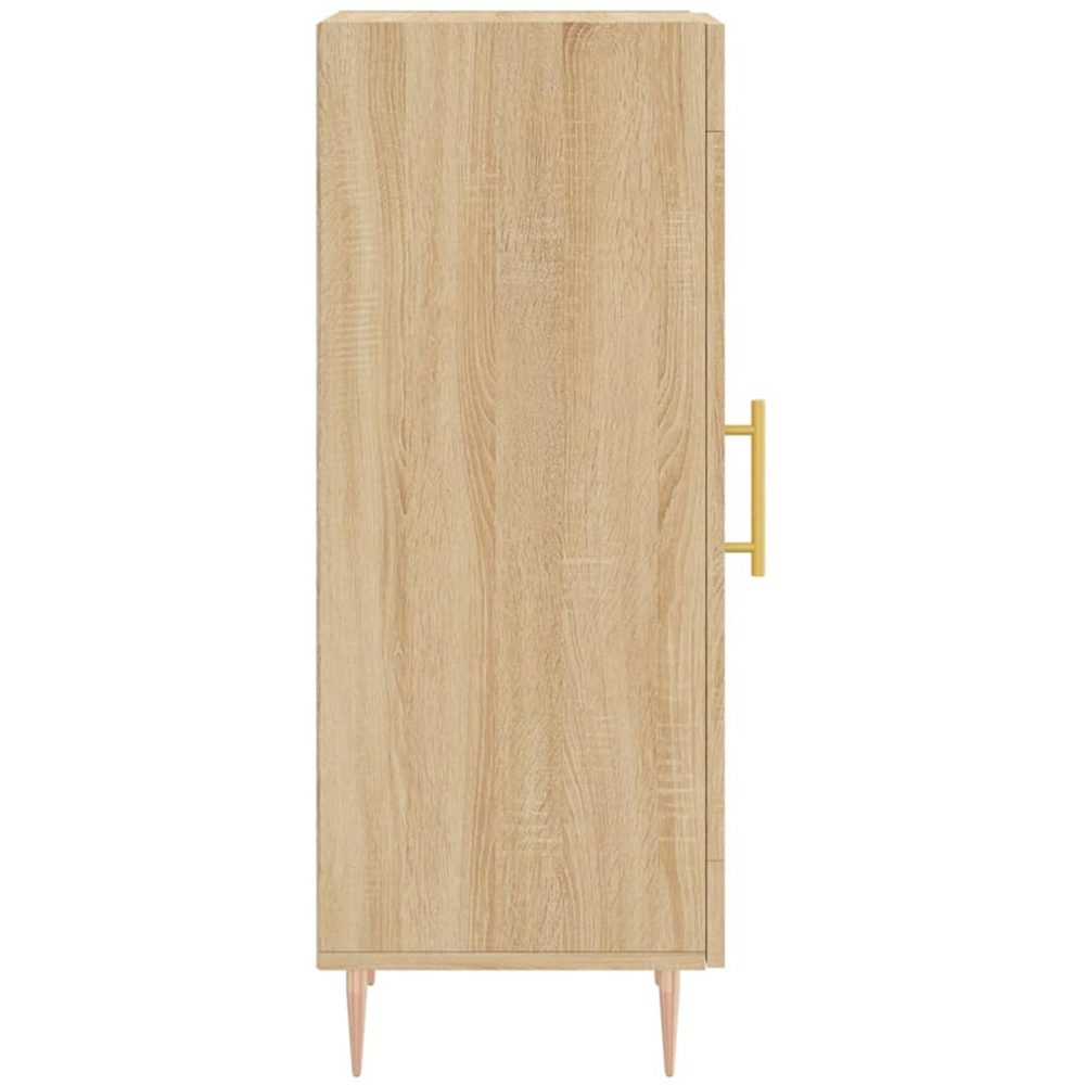 vidaXL Single Glass Door Sonoma Oak Sideboard Image 7