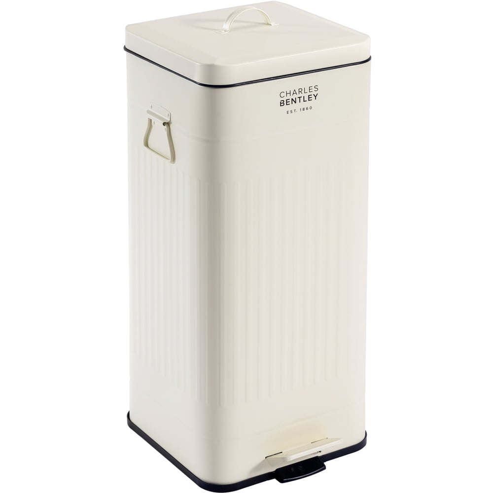 Charles Bentley Square Pedal Bin 30L Image 1