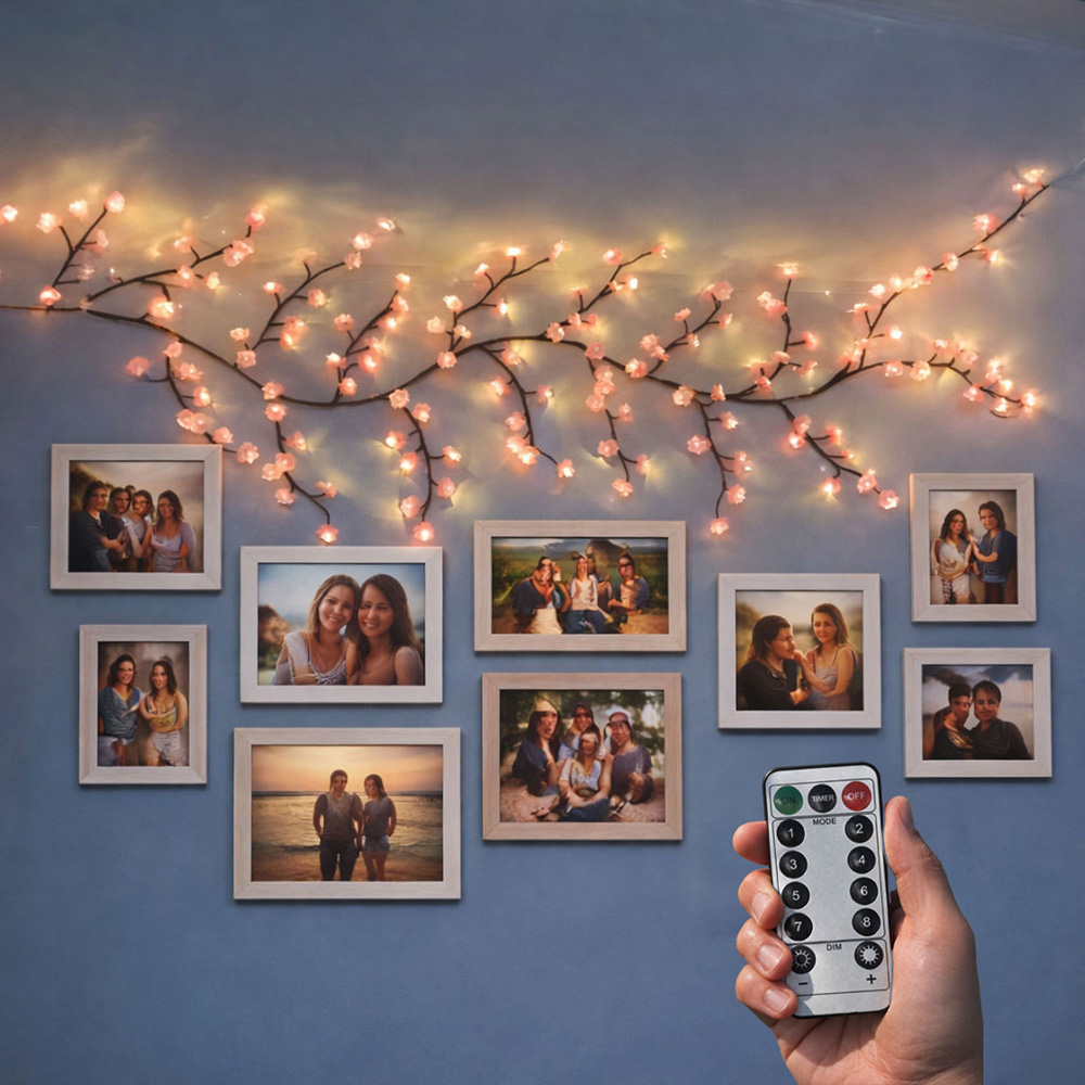 Neo 144 LED Cherry Blossom Battery Operated Fairy Light with Remote 2.3m Image 4