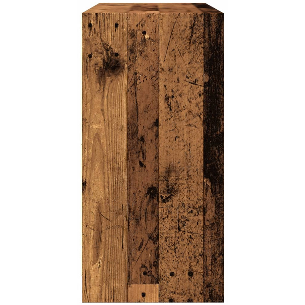 vidaXL 2 Glass Door 2 Shelf Old Wood Sideboard Image 5