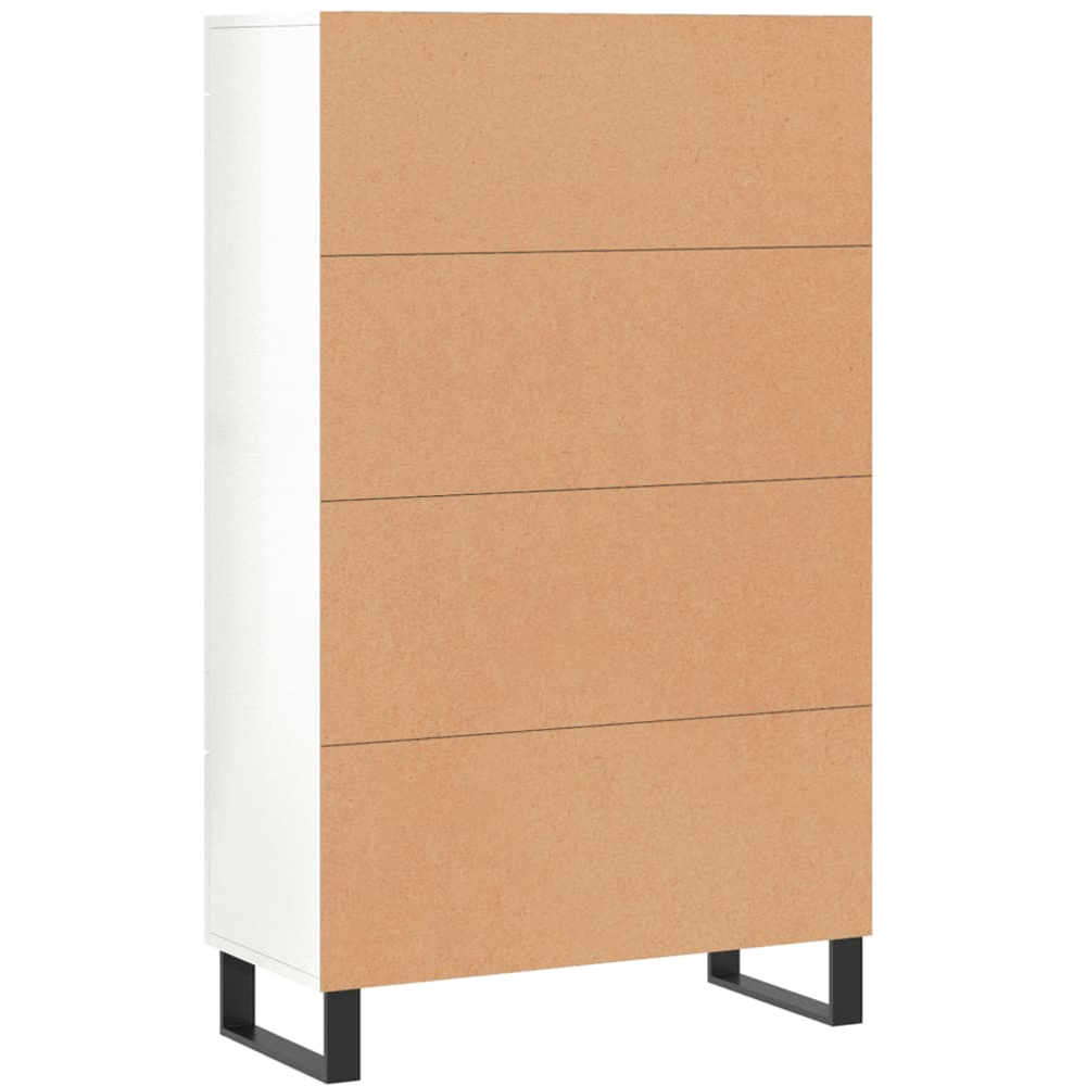 vidaXL 2 Door Single Drawer White Tall Highboard Image 8