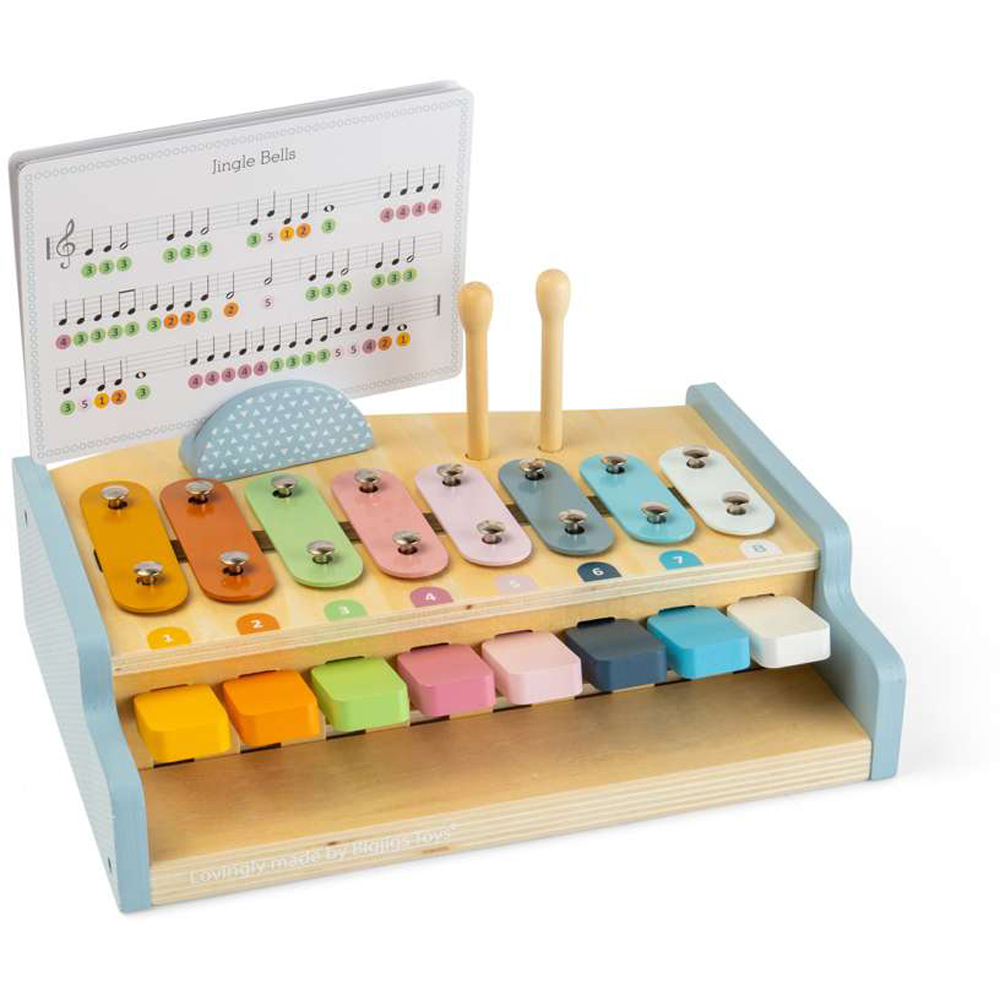 Bigjigs Toys Kids 2-in-1 Xylophone and Piano Musical Toy Image 2