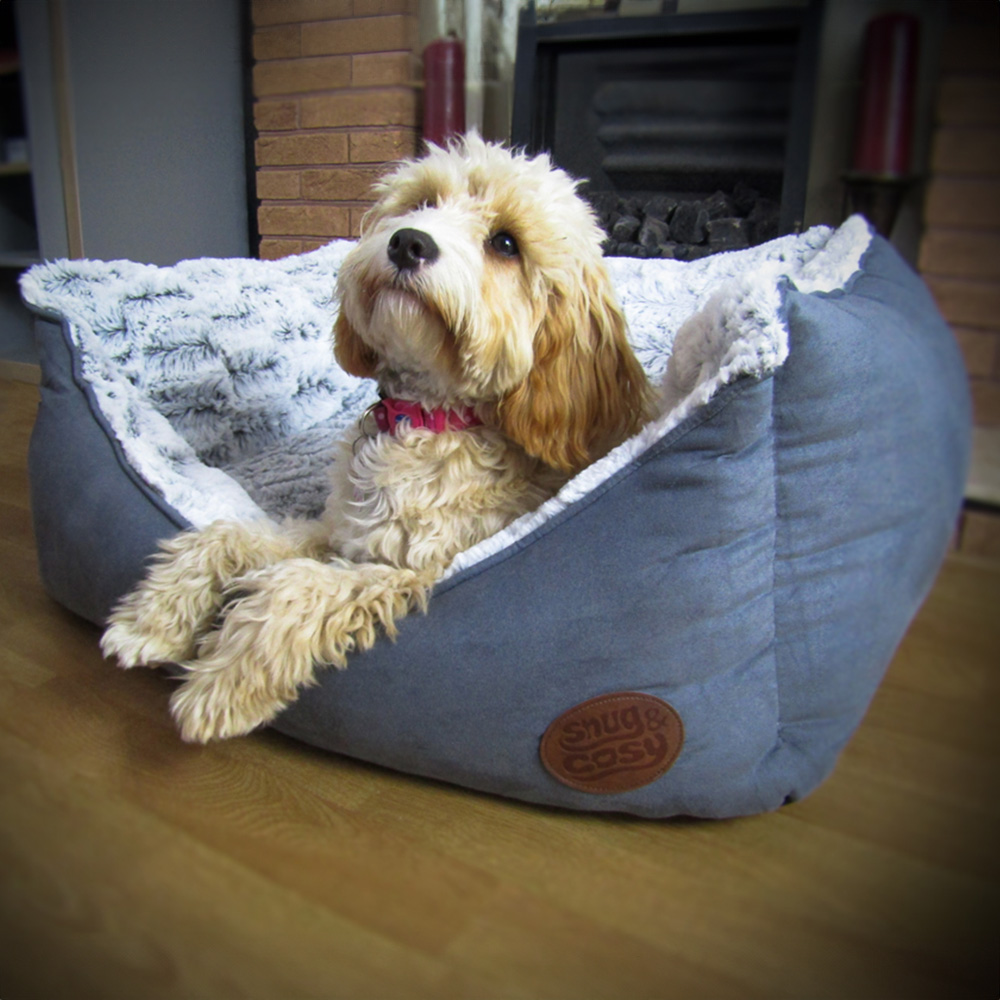 Snug & Cosy Medium Grey Novara Dog Bed Image 2