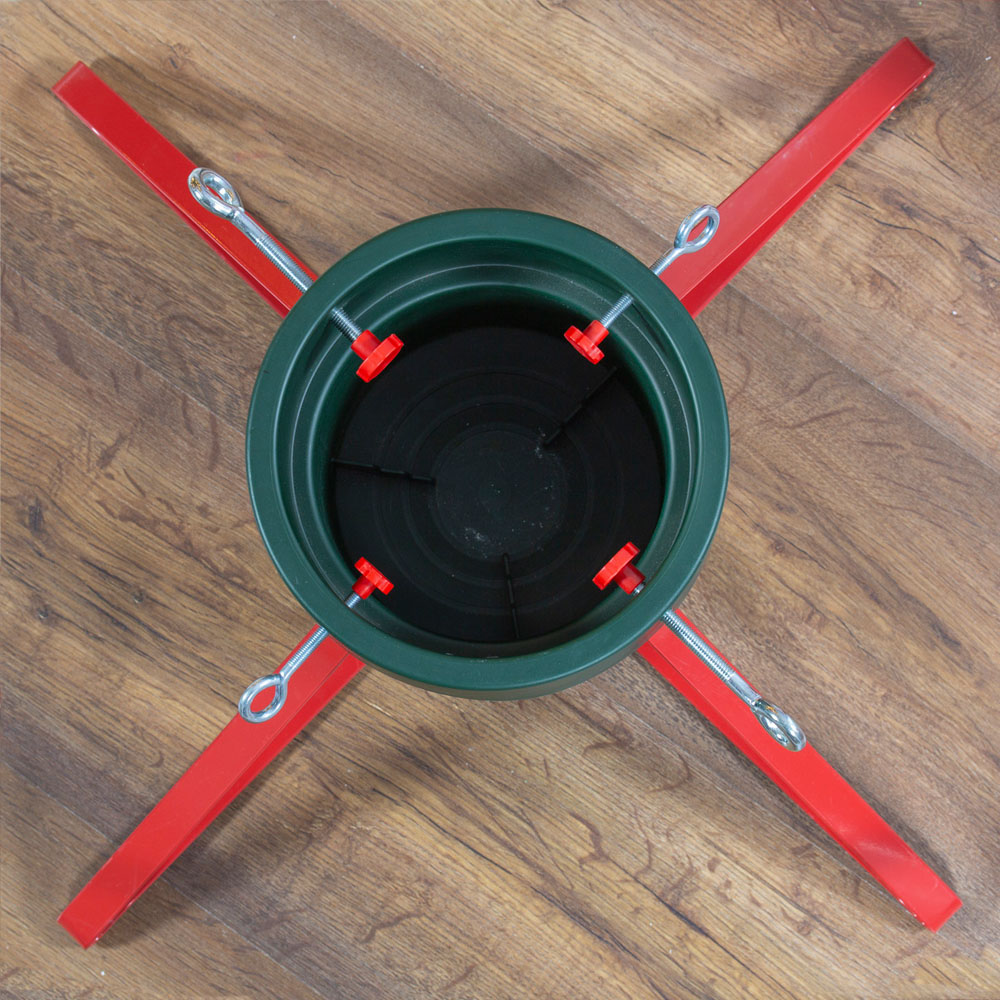 The Christmas Workshop Red and Green Large Christmas Tree Stand  Image 3
