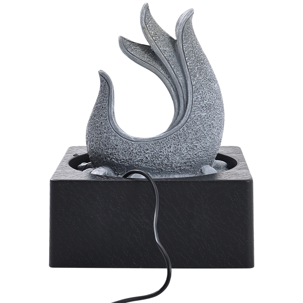 Living and Home Tabletop Resin Water Fountain with Light Image 5