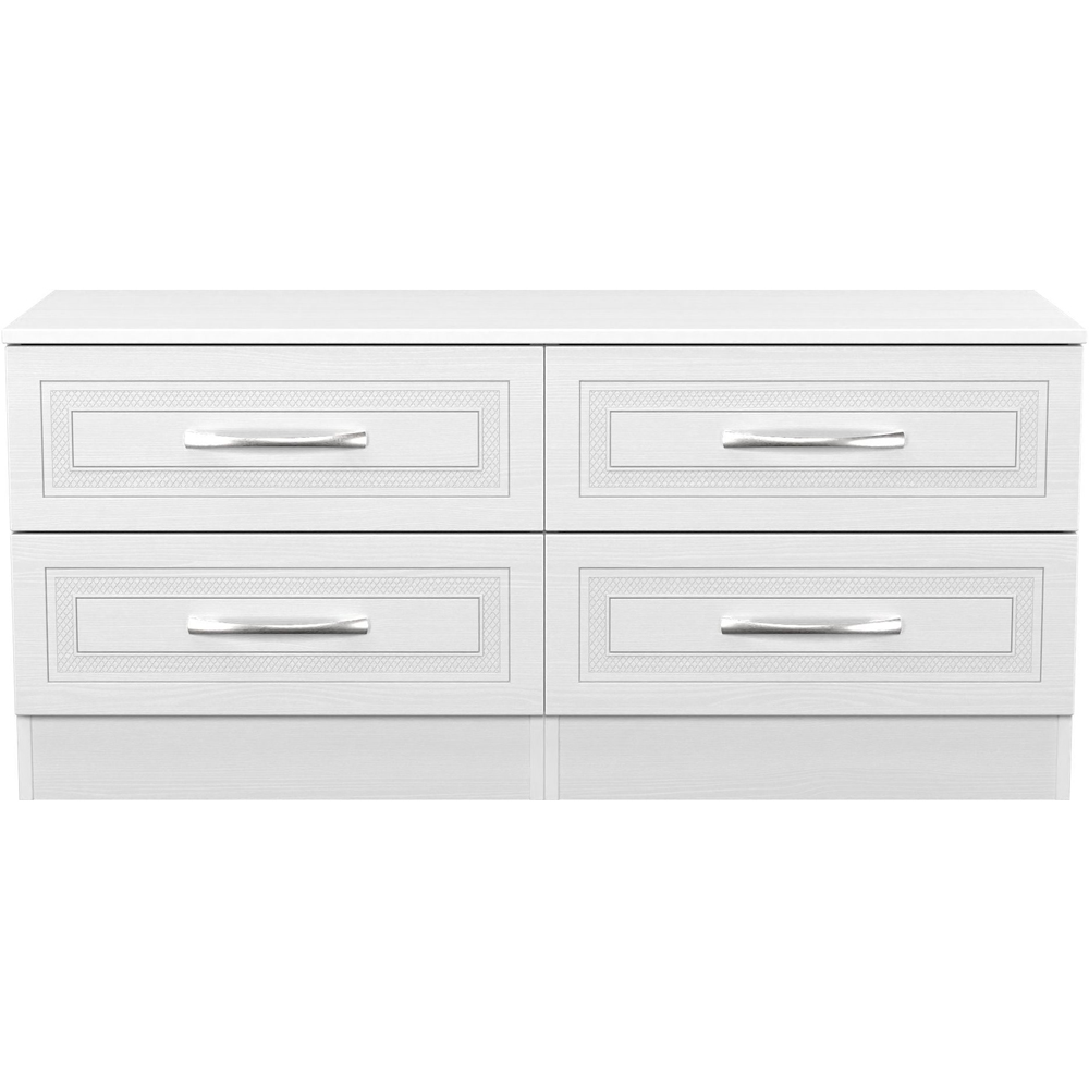 Crowndale Dorset 4 Drawer Signature White Bed Box Ready Assembled Image 2